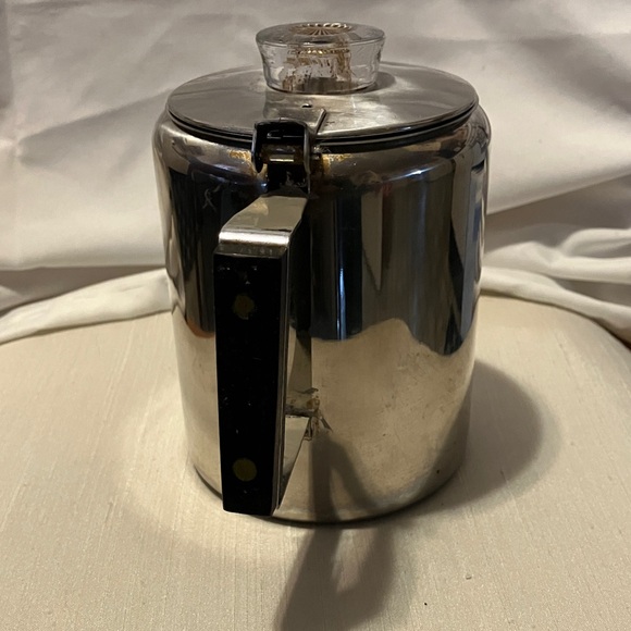 Older. 1980s-1990s. Stainless steel , mini. 3 cup , percolator style coffee - Picture 2 of 12